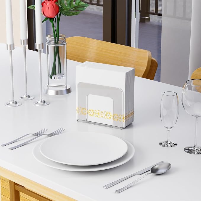 5x5 Upright Clear Napkin Holder - Image 2