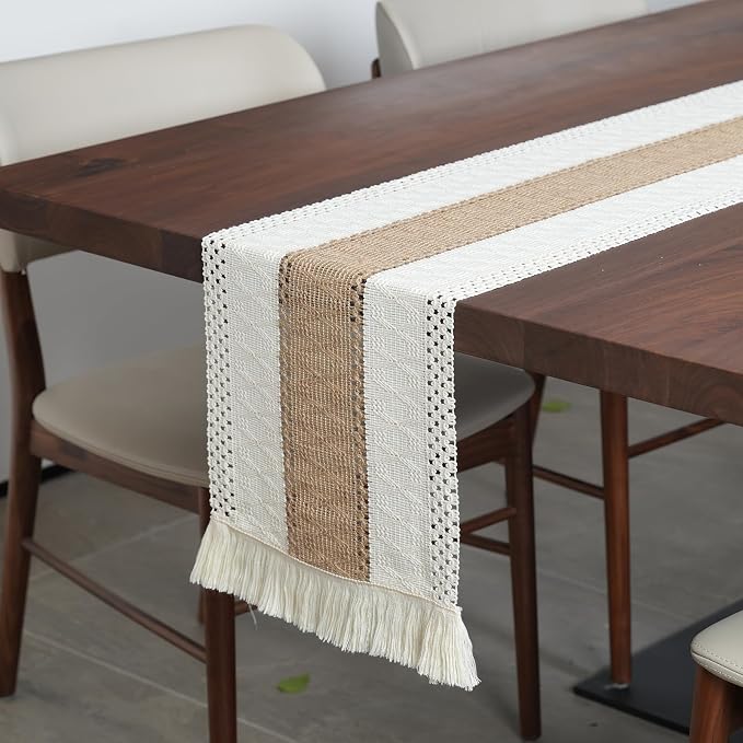Placemats Set of 4 w/Charger Plates Table Mats Table Runner & Napkin Rings | - Image 8