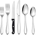 LIANYU 36-Piece Silverware Set by LIANYU