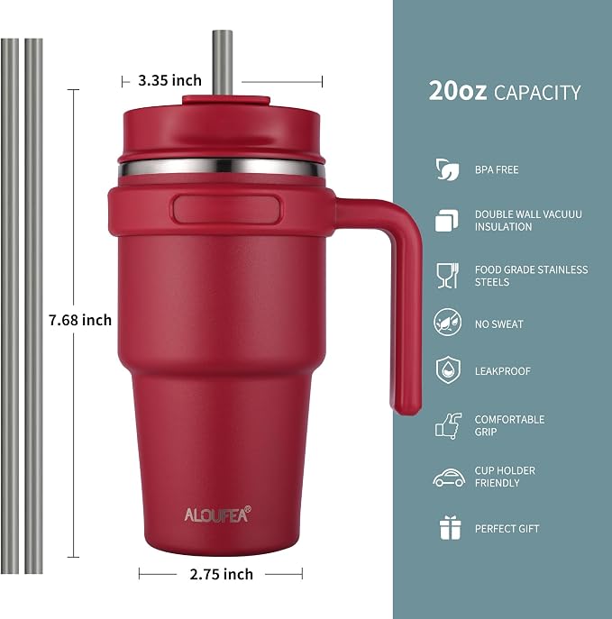 20 oz Insulated Travel Coffee Mug Tumbler - Image 2