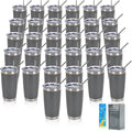 IEOVIEE 32 Pack 20oz Stainless Steel Insulated Bulk Tumblers by IEVOIEE