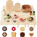 Youuys Tea Party Set for Toddlers 3-5, Wooden & Silicone Pretend Play Tea Set by YOUUYS