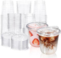 Fit Meal Prep 100 Pack 12 oz Round Bottom Clear Plastic Cups by FMPBRANDS