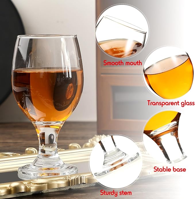 Patelai Set of 72 Water Goblet, 13.5 oz Clear Drinking Glasses Bulk Dishwasher - Image 3