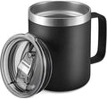 12 oz Insulated Travel Coffee Mug by ALOUFEA