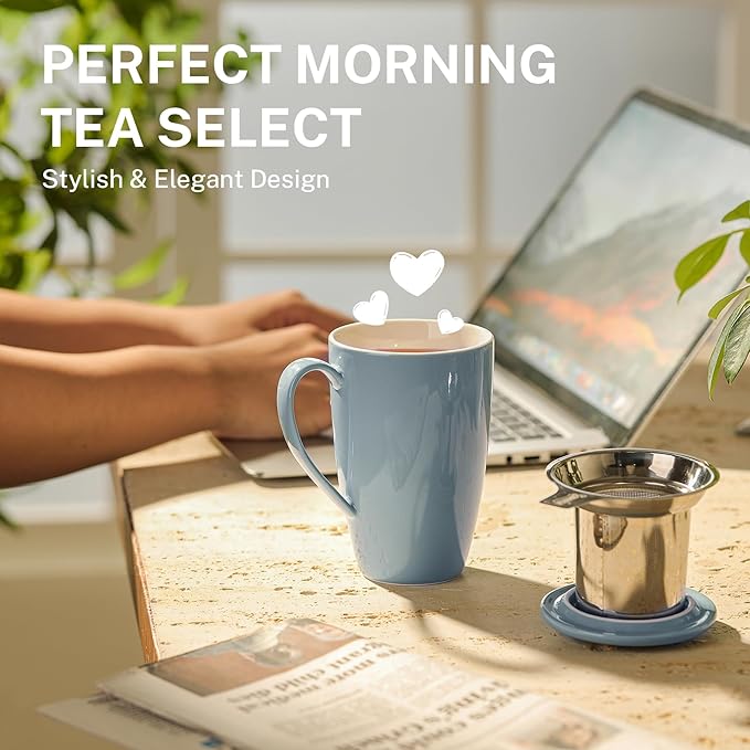 Sweese 15 OZ Porcelain Tea Mug - Image 5