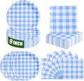 40 Pcs Paper Plates and Napkins Party Supplies Set by ZJJZOAA