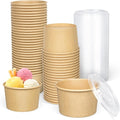 ESSENTIAL 50 Pcs 16oz Paper Ice Cream Cups by ESSENTIAL