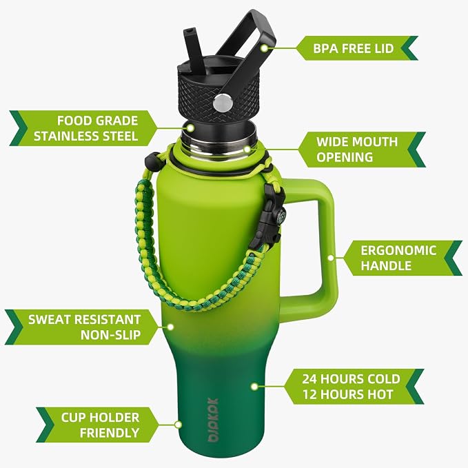 BJPKPK 40oz Insulated Water Bottle - Image 2