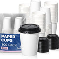 Fit Meal Prep 100 Pack 8 oz Disposable Coffee Cups by FMPBRANDS