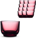 Fellow Pirch Cortado Cups 4.5 oz, Soda Lime Glass Garnet | Curved Interior by Unknown