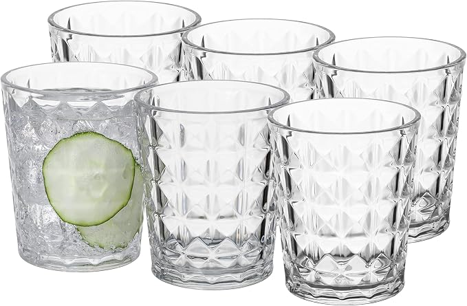 KLIFA- CUPID- 16 ounce, Acrylic Drinking Glasses Tumblers, Stackable Plastic by KLIFAHome