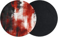 Retro Black Red Coasters Set of 2, Absorbent Coasters by Unknown