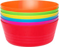 PLASKIDY Plastic Toddler Bowls Set of 6 - 10 Oz Kids Bowls by PLASKIDY