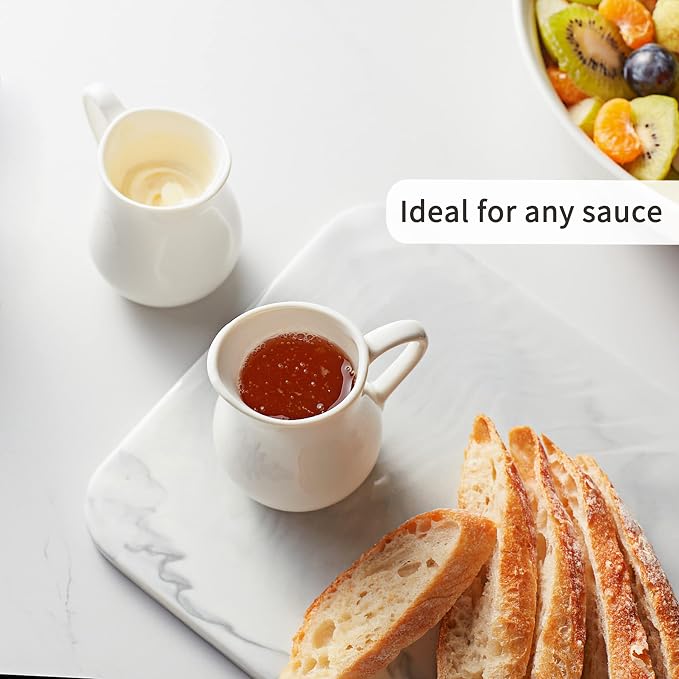 Gurygo 8 Pack 4 Oz Classic White Creamer - Image 6