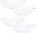 PLASTICPRO Disposable 64 ounce Square Serving Bowls, Party Snack or Salad Bowl by PLASTICPRO