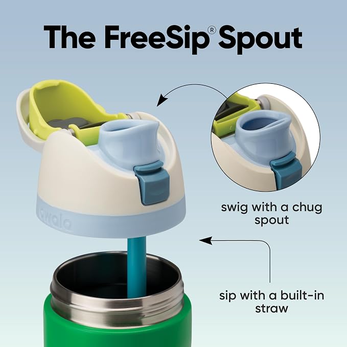 Owala FreeSip Stainless Steel Water Bottle 24 oz Putting Green - Image 2