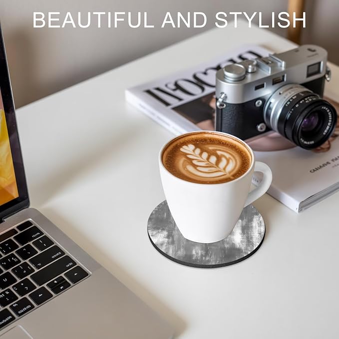 Modern Minimalist Coasters Set of 2, Absorbent Coasters - Image 7