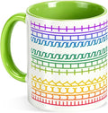Fuck This Shit Hidden Message Coffee Mug 11OZ Ceramic Green Cup | Funny Coffee by YKSINX