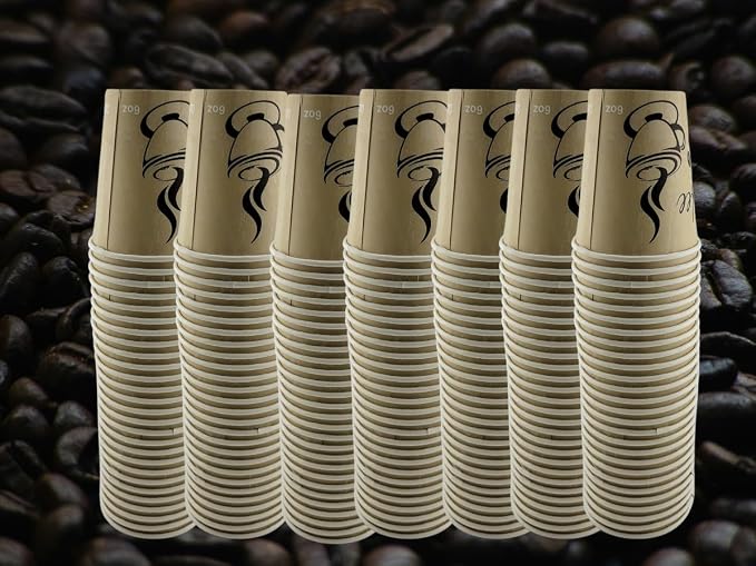 Disposable Coffee Cups, To Go Paper Hot Cups, Classic Design - Image 5
