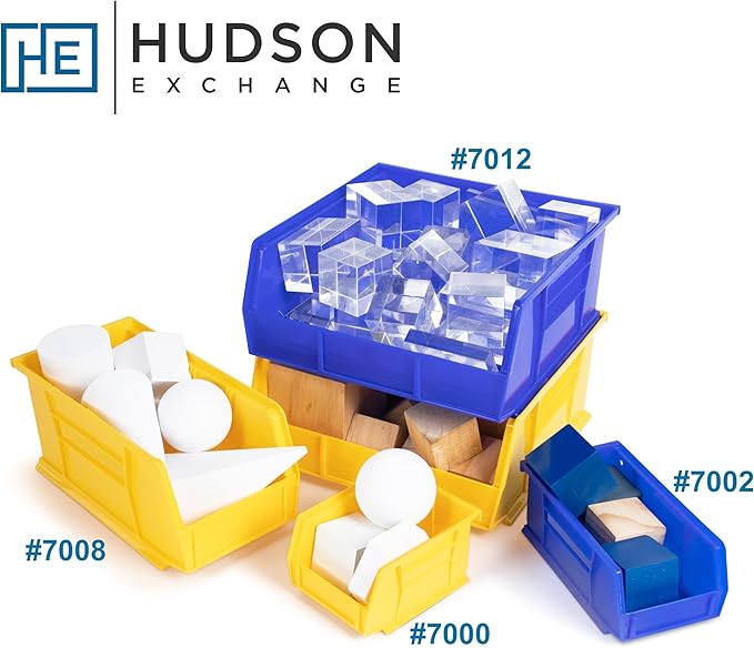 Hudson Exchange 11" x 5-1/2" x 5" Plastic Stackable Storage Bin and Hanging Container (Black, 1 Pack)