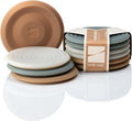 LINE+ARC Extra Thick Silicone Coasters (As Seen in NYTimes WireCutter) Waterproof Anti-Stain Heat-Safe Dishwasher-Safe Degrē Coasters XL (Set of 6 Joshua Tree) Outdoor Rubber Mid-Century Modern