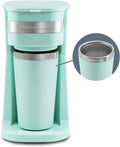 Elite Gourmet EHC113M Personal Single-Serve Compact Coffee Maker, Mint | by EliteGourmet