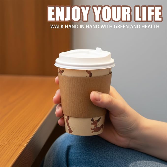 25 Pack 12 oz Disposable Cups Paper Coffee Cups - Image 2