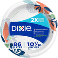 Dixie Large Paper Plates, 10 Inch, 2X Stronger*, Microwave-Safe, Soak-Proof by Unknown