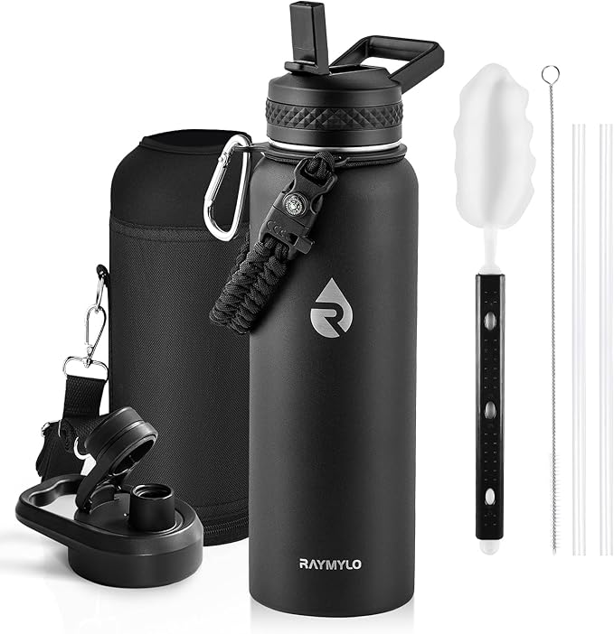 RAYMYLO Insulated Water Bottle 40 oz, Triple Wall Vacuum Stainless Steel | by RAYMYLO