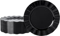 72 Pack Black Plastic Plates, Thanksgiving by NZVCNTableware