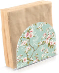 Spring Blossom Flowers Background Napkin Holder for Table Kitchen Decor Acrylic Hearts Paper Napkin Holders for Tissue Dining Room Indoor Outdoor Party Holiday Accessories