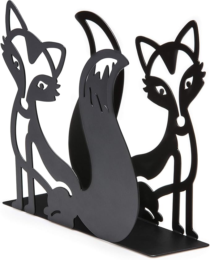 Mango Steam Tabletop Napkin/Tissue & Letter Holder for Home, Kitchen, Restaurants (Fox, Black)