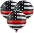 Thin Red Line Balloons-3 Pack-18 Inch-Firefighter EMT Mylar-Havercamp | Set of by Havercamp