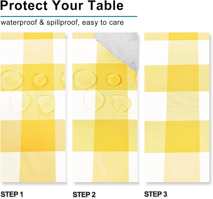 60 x 84 Inch Checkered Tablecloth Rectangle - Image 3