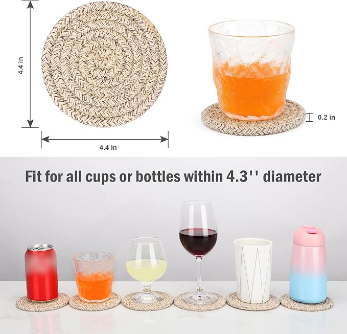 ABenkle 8 Pcs Drink Coasters - Image 2