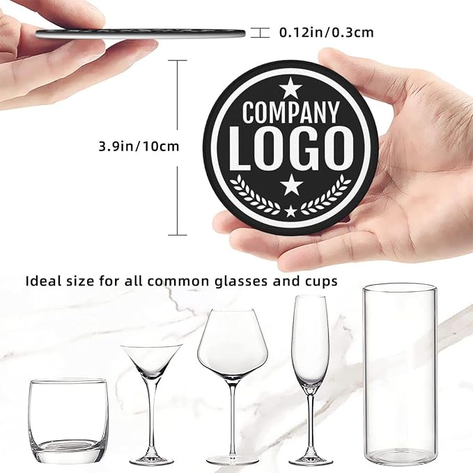 Custom Leather Coasters with Logo - Image 8