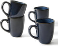 Pokini Coffee Mug 15 oz, Ceramic Coffee Mugs Set of 4, Reactive Glaze Mug by Pokini