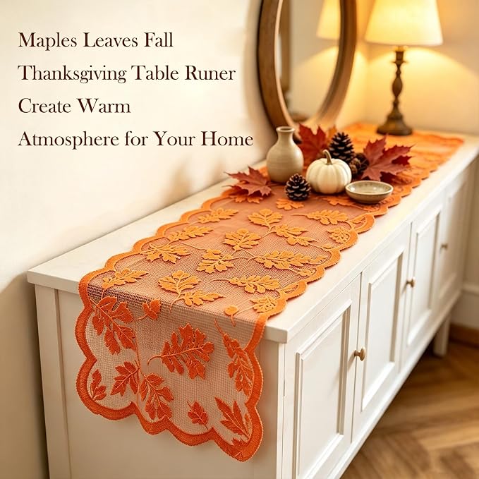 Fall Table Runner Fall Decorations - Image 5