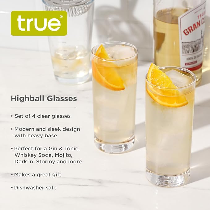 True Highball Glasses, Tall Glass Tumbler - Image 2