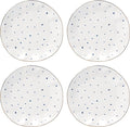 Lenox 895696 Blue Bay Dots 4-Piece Dinner Plate Set by Lenox
