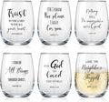 6 Sets Fathers Day Christian Funny Wine Glasses Gifts by Unknown