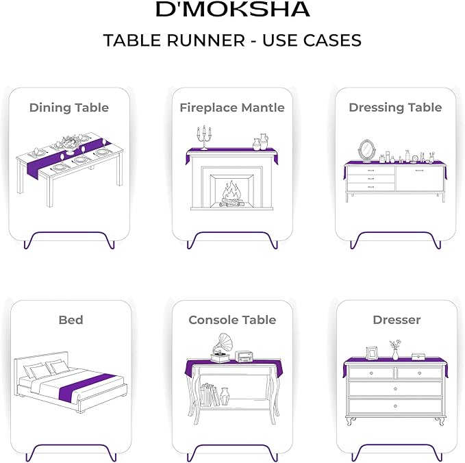 Signature Linen™ by D'Moksha Ivory Table Runner 144 Inches Long, 100% Pure Linen - Image 5