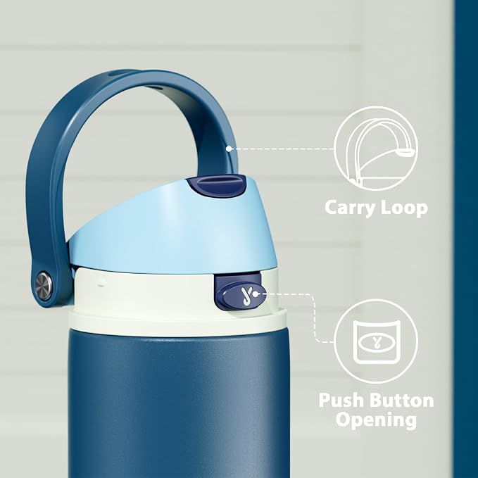 Meoky 24 oz Insulated Water Bottle: Stainless Steel - Image 4