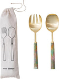 Creative Co-Op 2-Piece Stainless Steel Salad Servers by Unknown