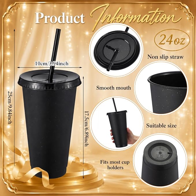 Honeydak 150 Pack Tumbler with Straw and Lid Bulk Cups - Image 3