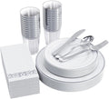 FOCUSLINE 175 Count Silver Dinnerware Set by FOCUSLINE