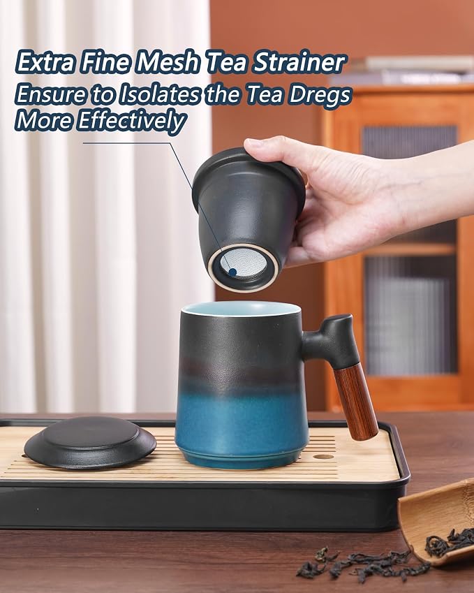 ZENS Tea Cup with Infuser and Lid - Image 3