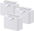 P Pothuiny 50 Pcs White Satin Napkins 17 x 17 Inch, Satin Cloth Napkins | by P+Pothuiny