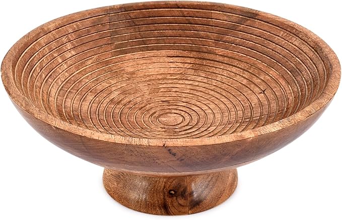 FRUIT BOWL Mango Wood Round Shaped Serving Bowl - Image 2